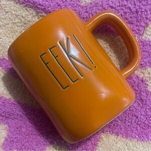 Rae Dunn | New Orange & Black Eek! Spooky Halloween Ceramic Coffee Mug